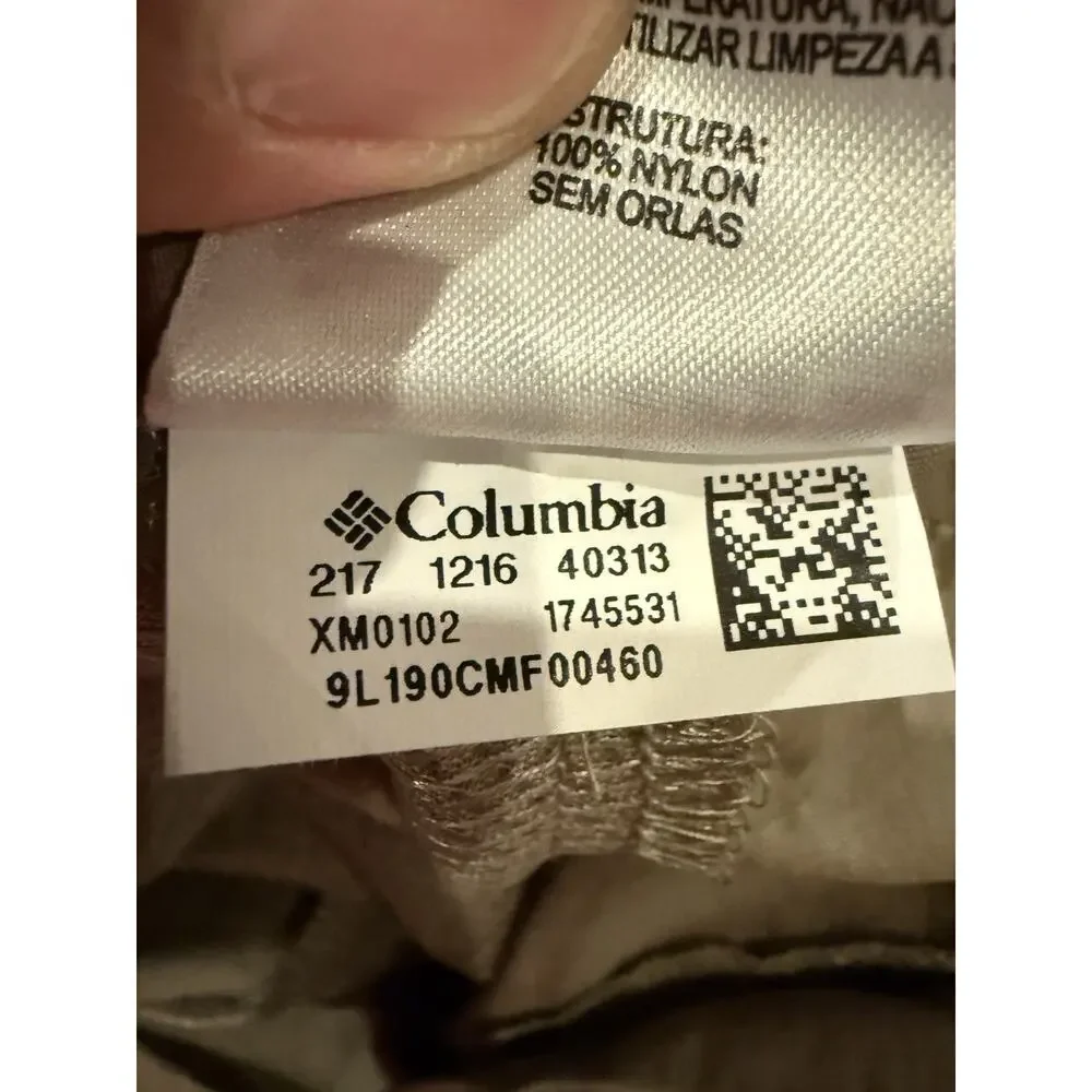 Columbia Omni-Shade Mens Beige Convertible Hiking Outdoor Pants 38x32 XM0102 - Picture 7 of 10
